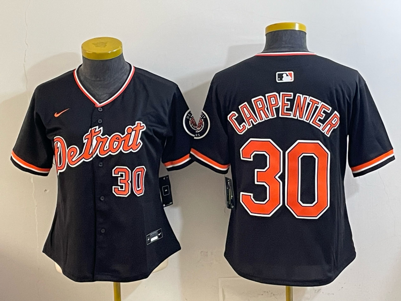 Youth Detroit Tigers #30 Carpenter black Nike 2026 MLB Jersey 0414003